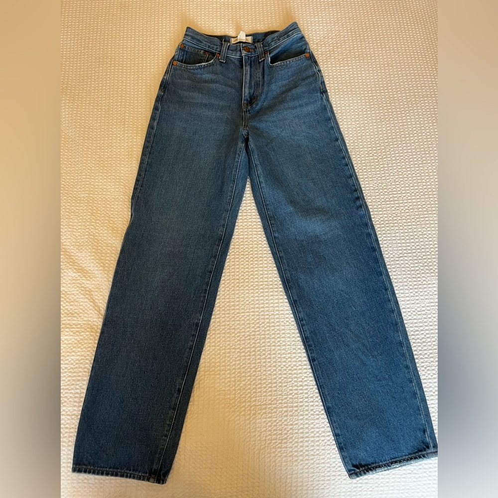 Madewell baggy straight jean.